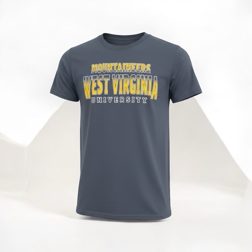 West Virginia University Men's Gray T-Shirt‎ Size Small NWT